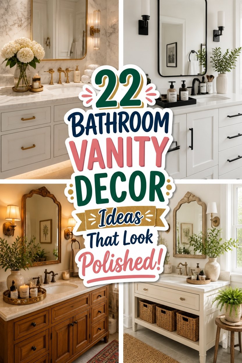 stylish bathroom vanity decor