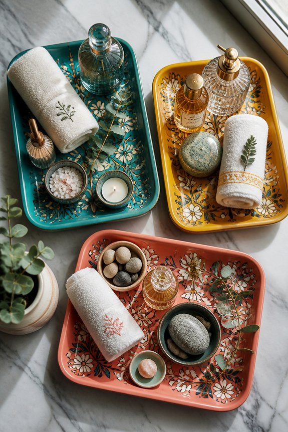 stylish ceramic trays simplify