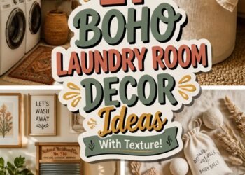 textured decor for laundry