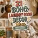 textured decor for laundry