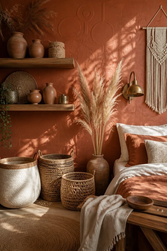 textured wallpaper transforms laundry