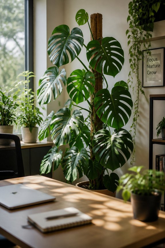 transform office with monstera
