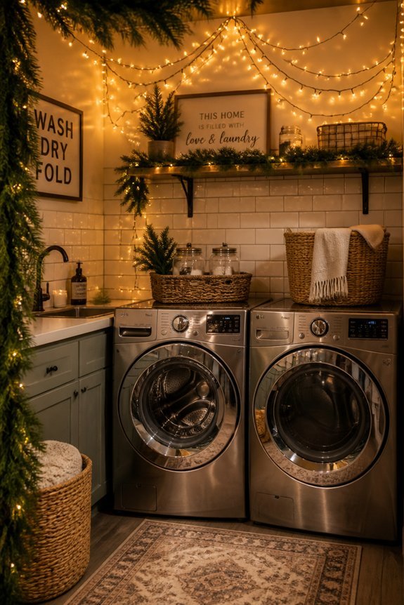 twinkling lights for laundry