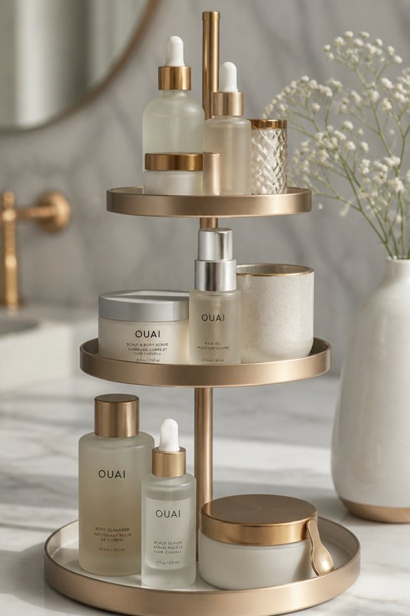 vertical organization for bathrooms