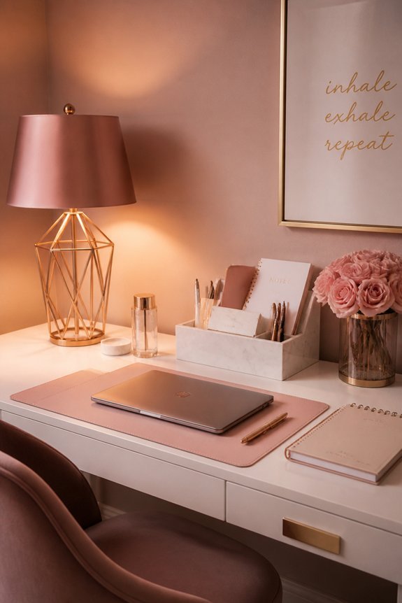 warm glare free desk lighting