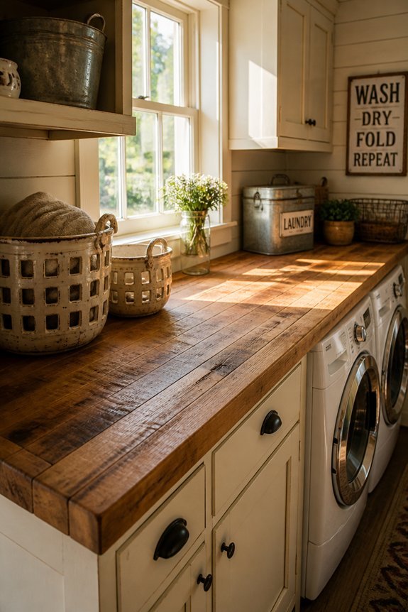 warm wood for laundry