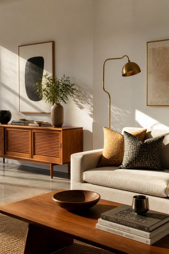 warmth amidst minimal clutter
