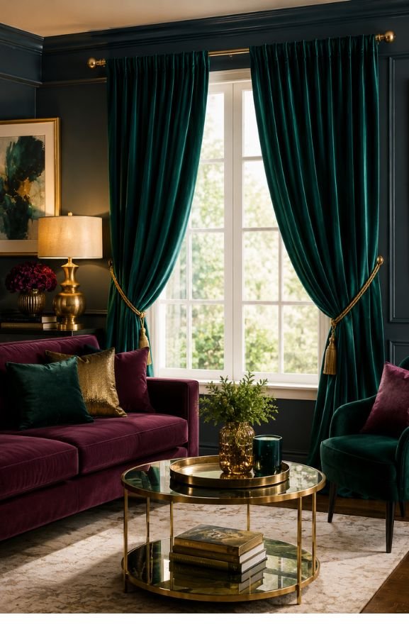 Jewel Tone Drapes