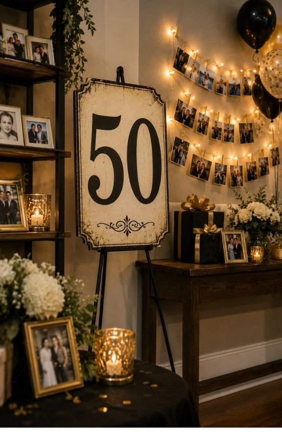 Vintage Milestone Sign Decorative Accents