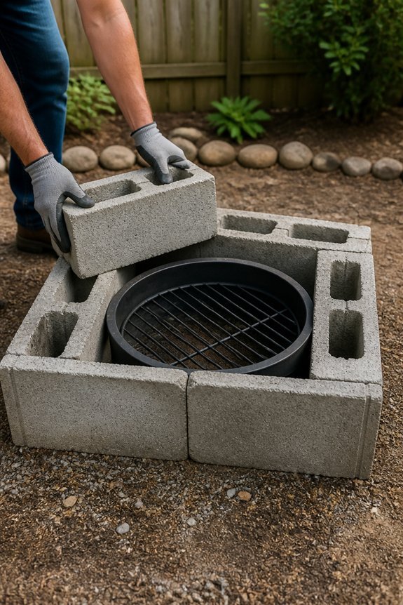 affordable diy fire pit