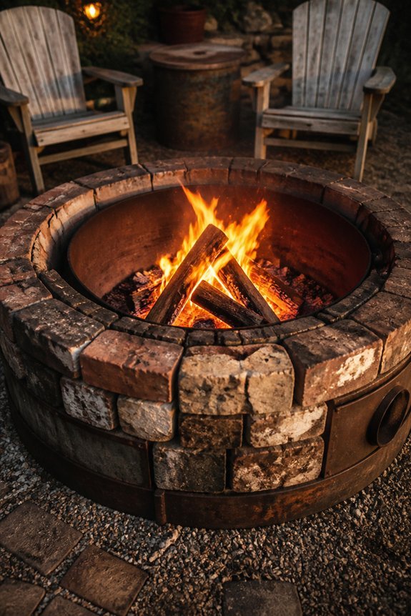 affordable diy fire pit