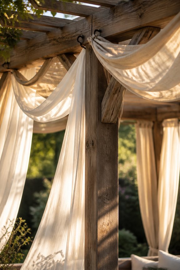 affordable diy pergola curtains