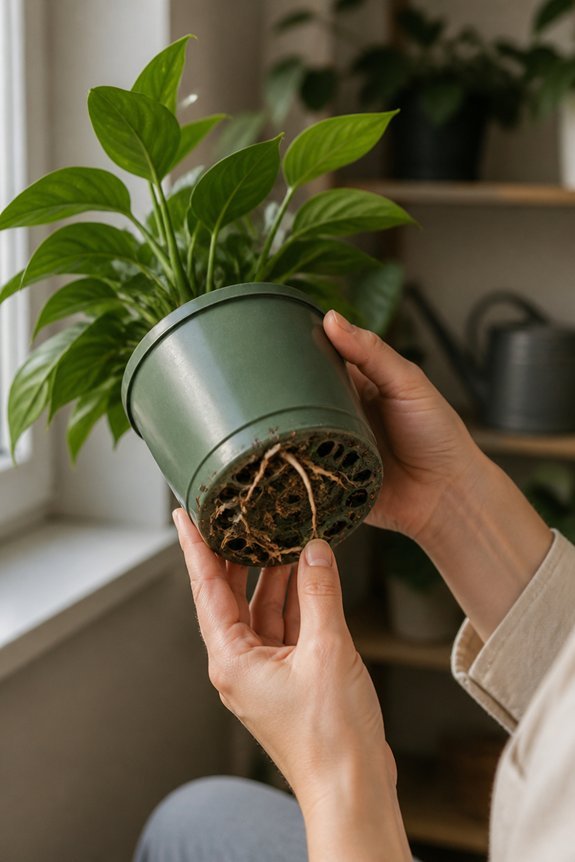annual repotting for health