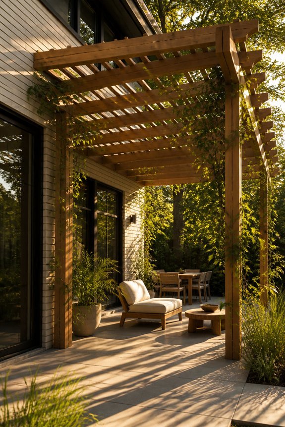 attached pergolas enhance living