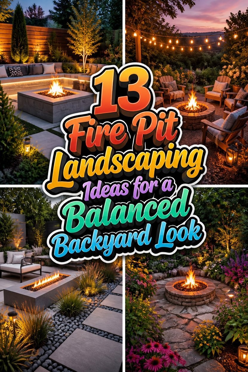 balanced backyard fire pit ideas
