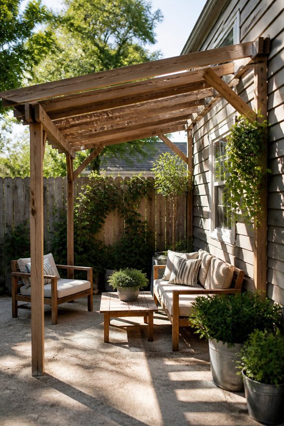 budget friendly pergola installation