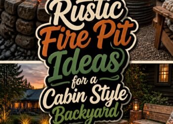cabin style backyard fire pits