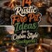 cabin style backyard fire pits