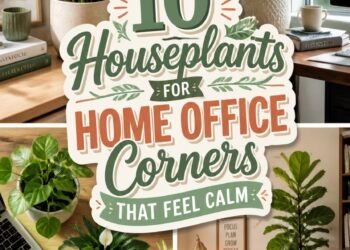 calming houseplants for workspace