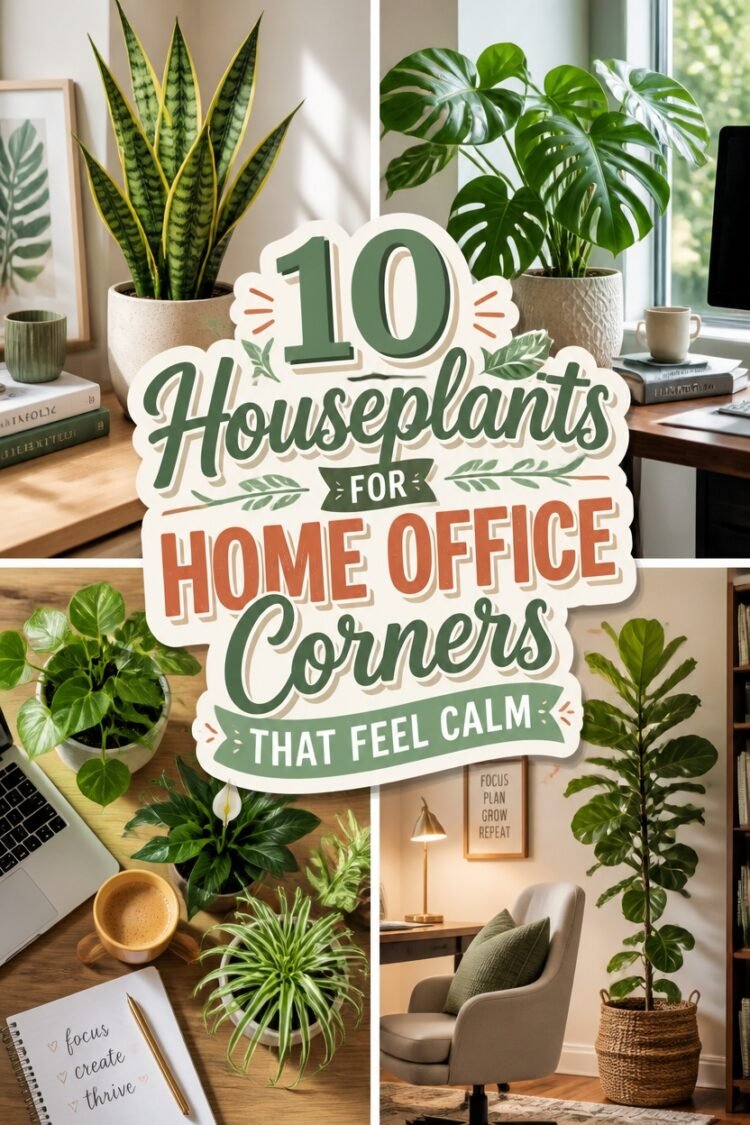 calming houseplants for workspace