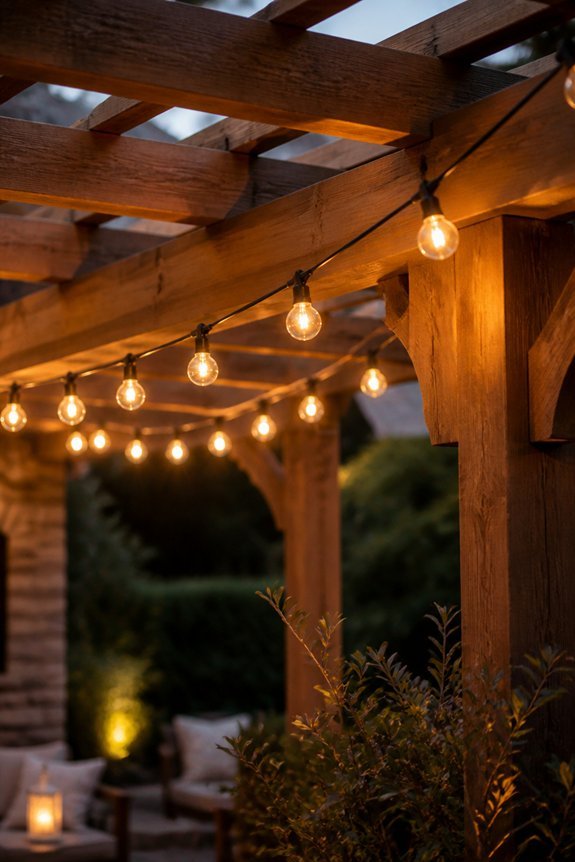 charming outdoor string lights