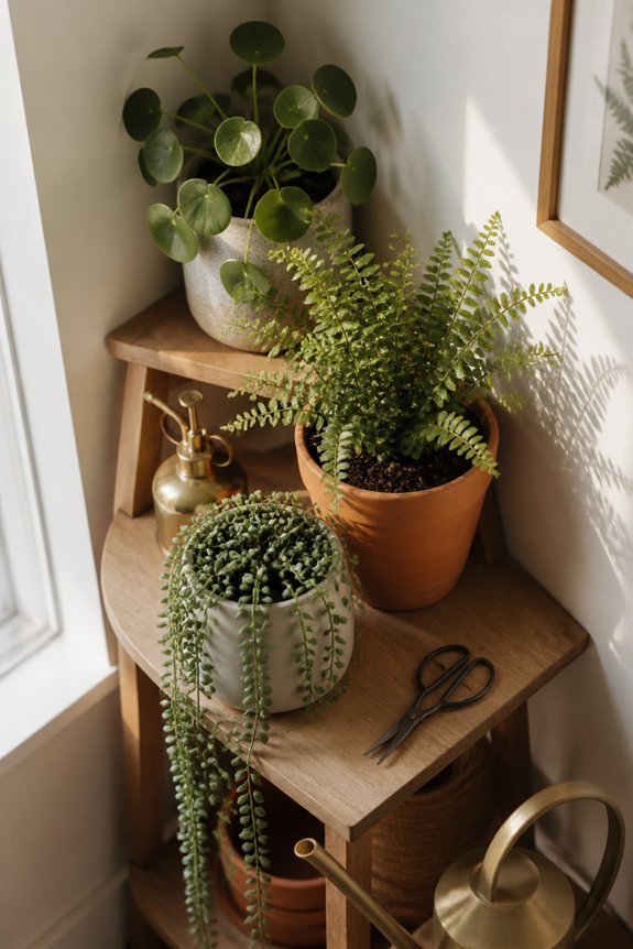 choose compact corner plants