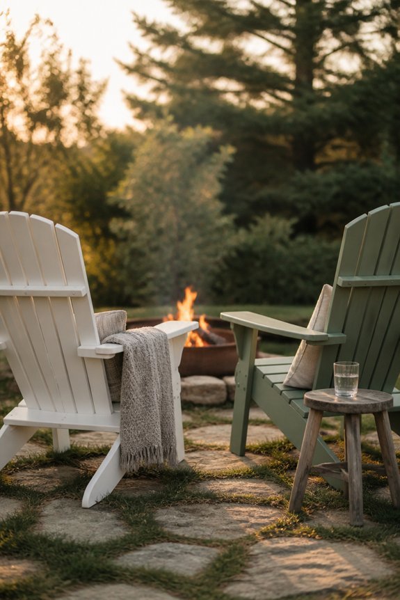 comfortable outdoor fire seating
