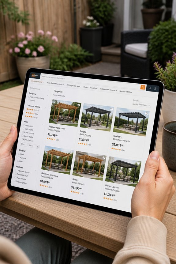 compact pergolas for yards