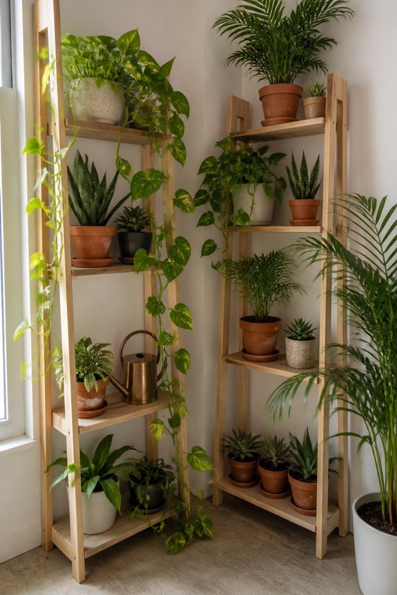 compact vertical plant displays