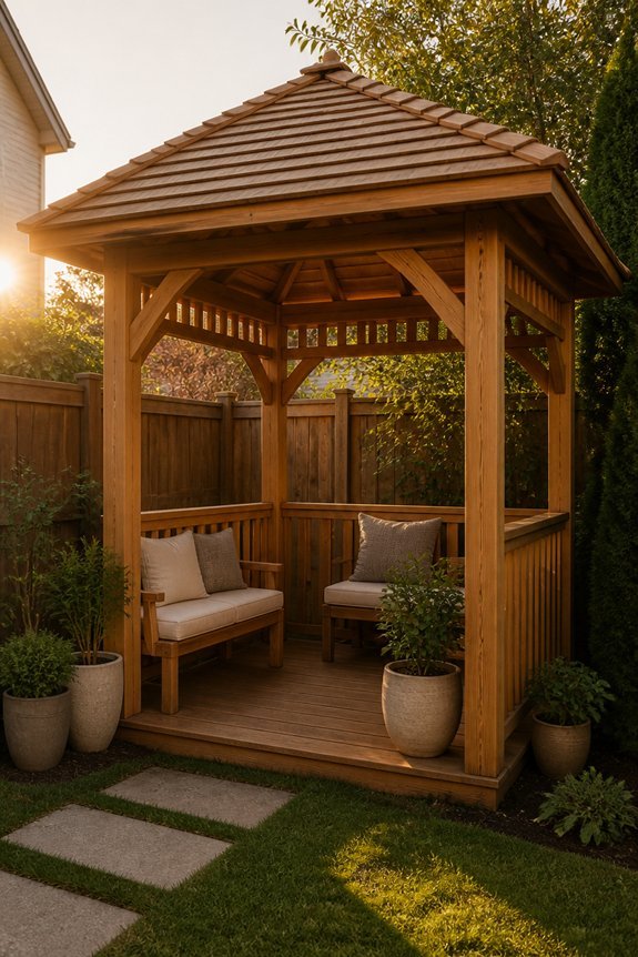 compact wooden gazebo benefits