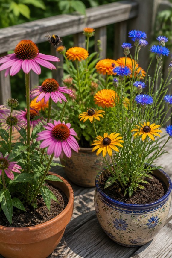 container gardens attract pollinators