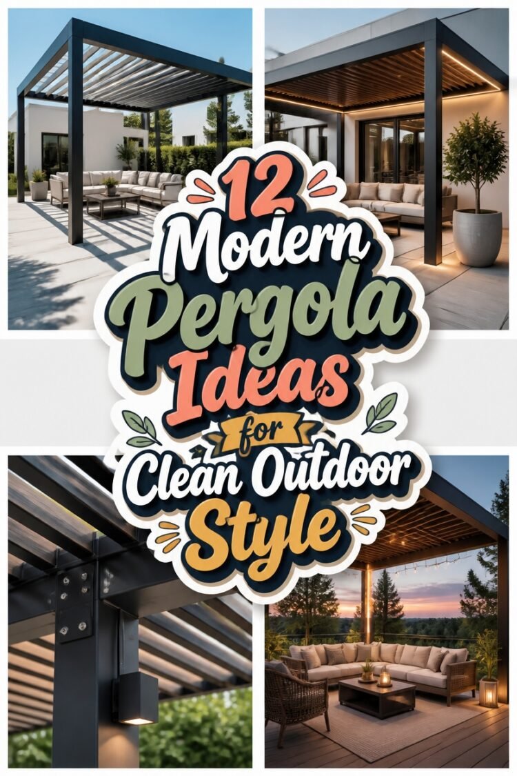 contemporary outdoor pergola designs
