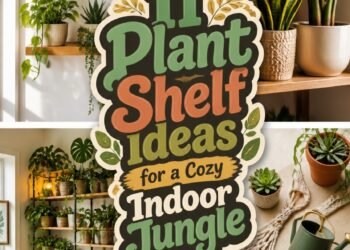 cozy indoor plant display