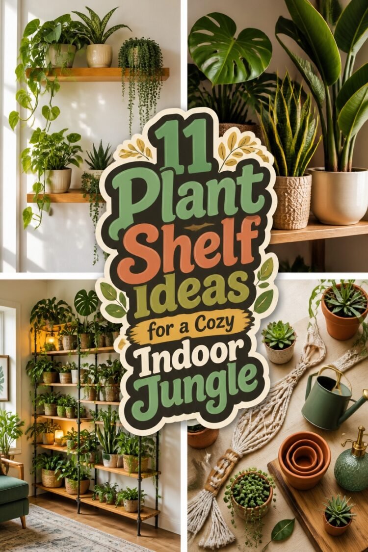 cozy indoor plant display