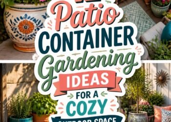 cozy patio container gardening