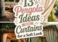 curtained pergola design ideas