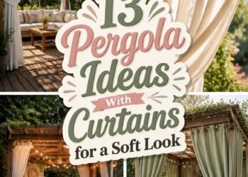 curtained pergola design ideas