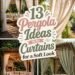 curtained pergola design ideas