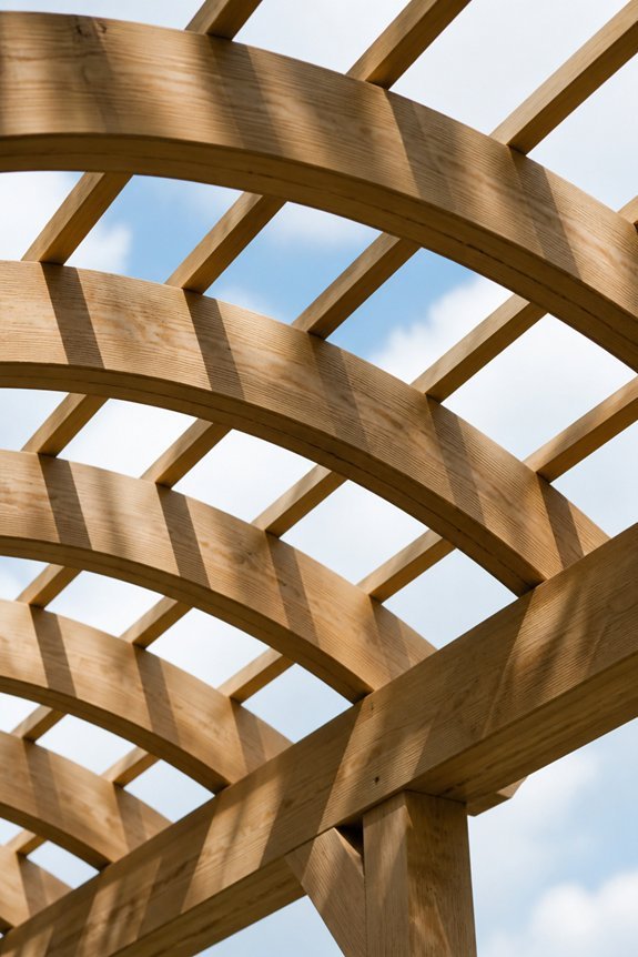 curved roofs enhance outdoor spaces
