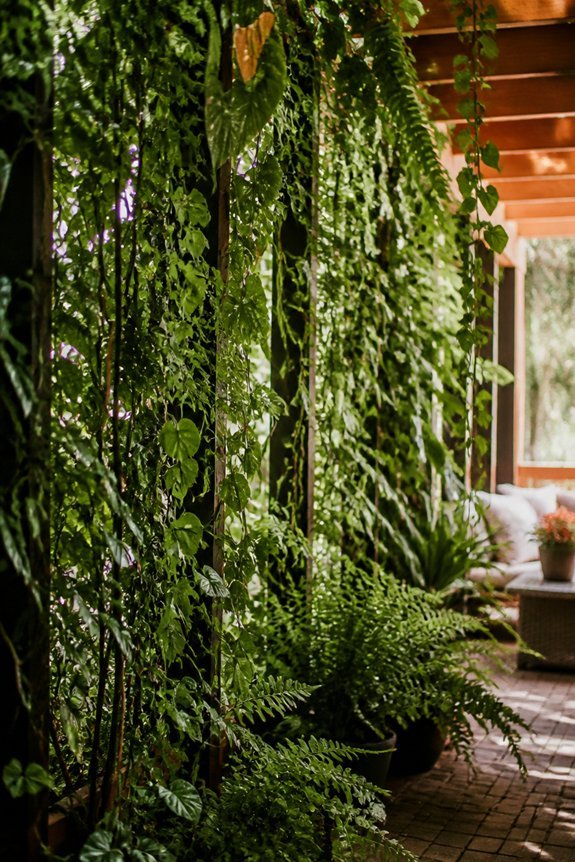dense plant privacy screens