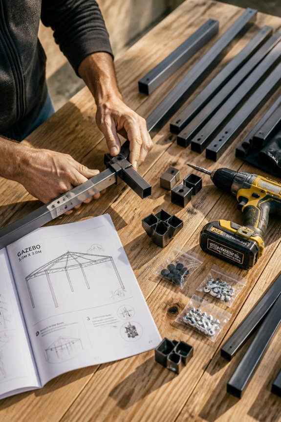 diy gazebo kit assembly