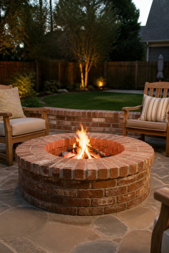 durable customizable brick fire pits