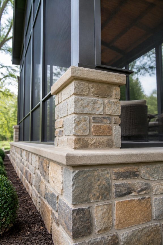 durable screened masonry gazebos