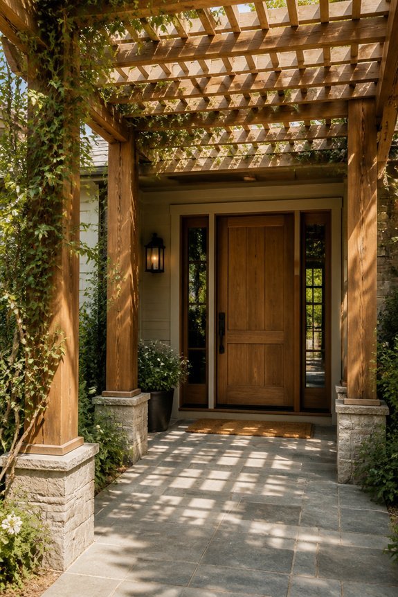 elegant garden entry design