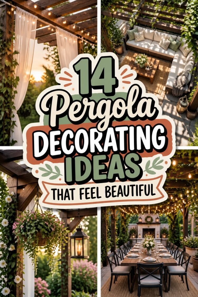 elegant pergola decoration ideas