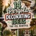 elegant pergola decoration ideas