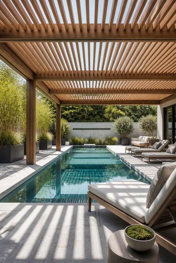 elegant shade for pools
