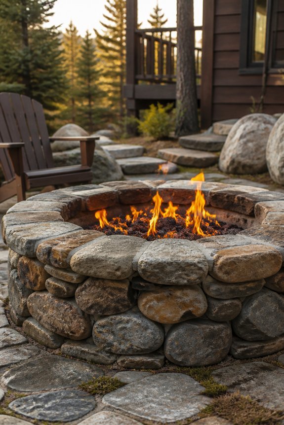 elegant stone fire pits