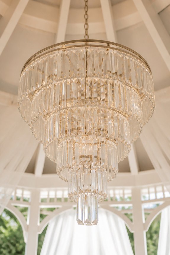 elegant tiered chandelier gazebos
