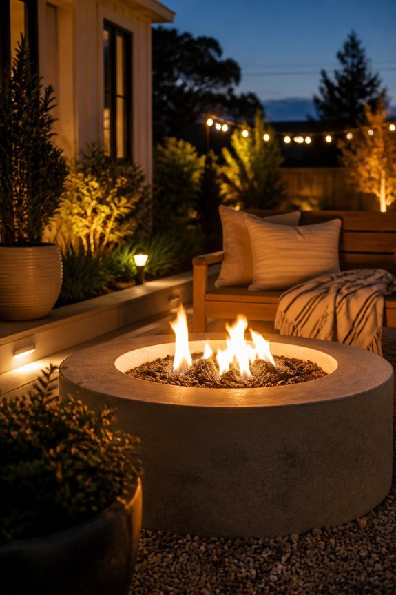 evening ambiance through lighting